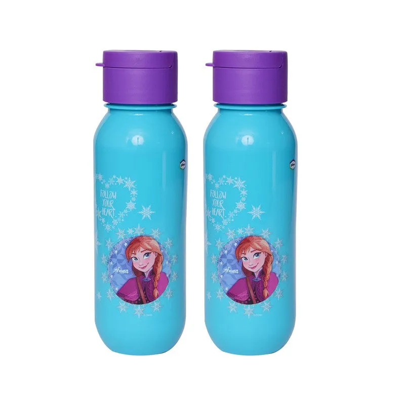 Gluman School Water Bottle | Claro Mini Disney Character Water Bottle for School | 500 ml (Pack of 2)