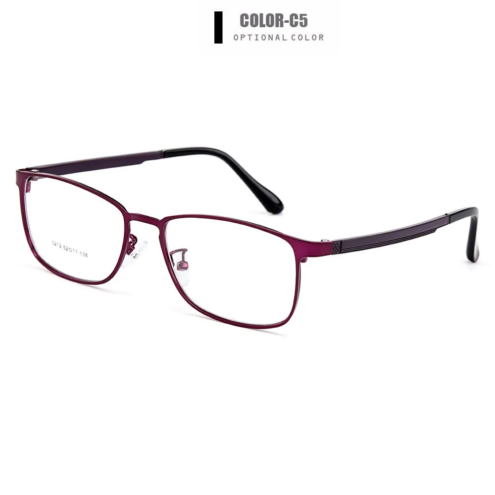 Gmei Unisex Full Rim Rectangle Titanium Alloy Eyeglasses Y0212