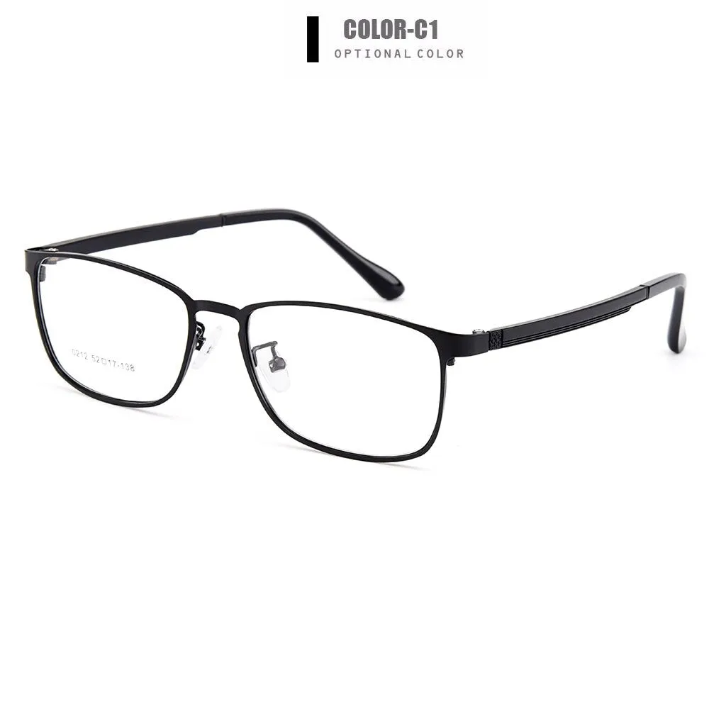 Gmei Unisex Full Rim Rectangle Titanium Alloy Eyeglasses Y0212