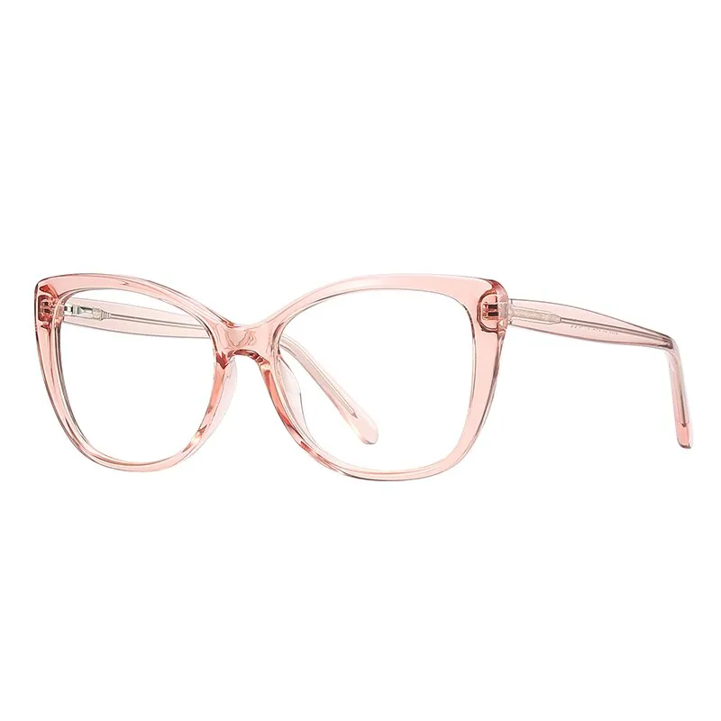 Gmei Women's Eyeglasses Cat Eye Acrylic Tr90 Cp Frame 2005