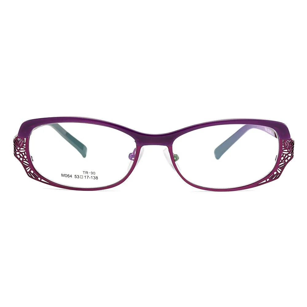 Gmei Women's Eyeglasses Oval Ultralight Tr90 Alloy Full Rim M064