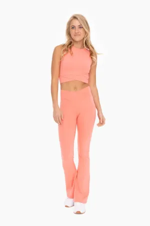 Goal Getter Crossover Yoga Pant - Watermelon