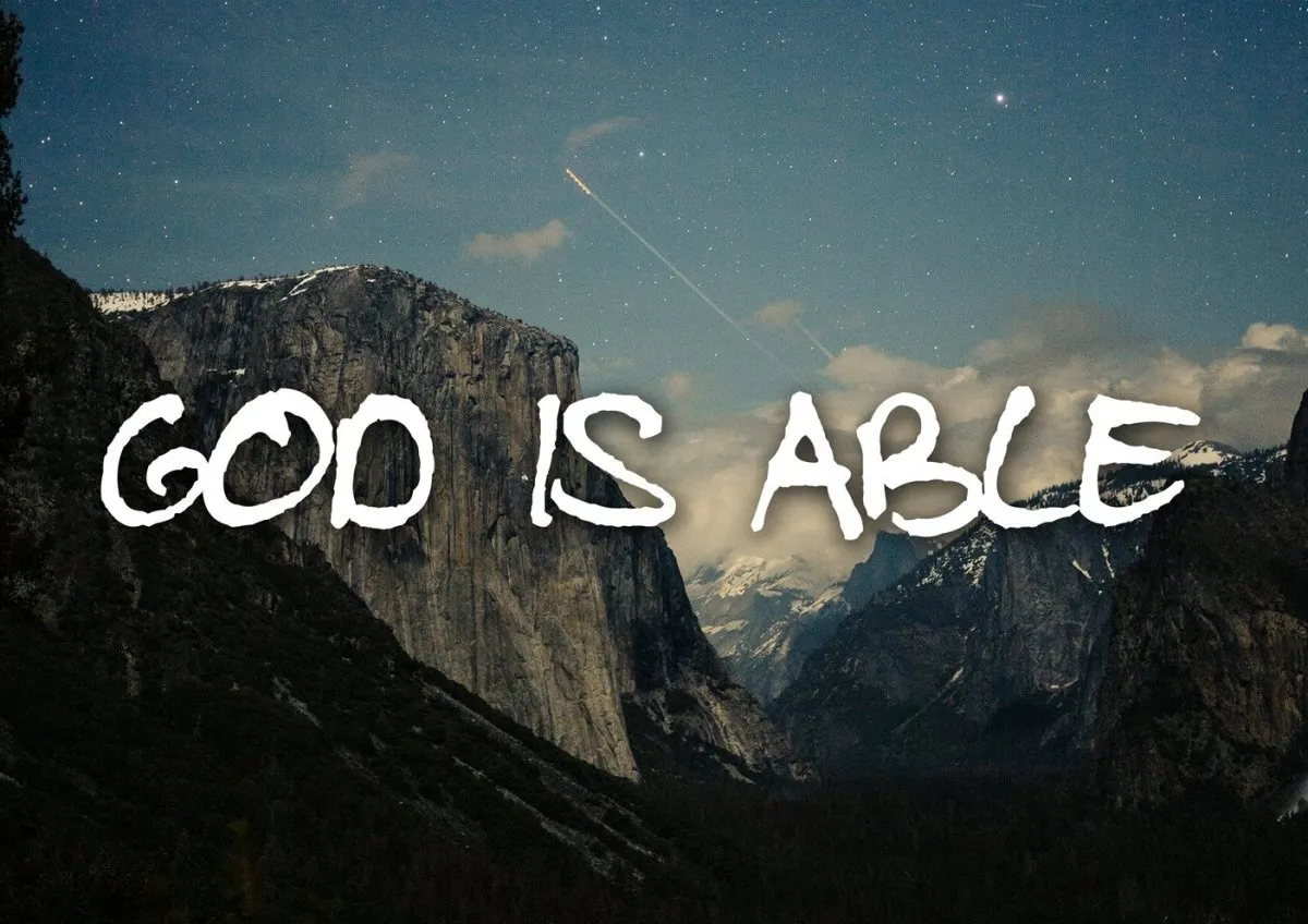 God Is Able Wall Art Canvas Print - Christian Canvas Wall Art