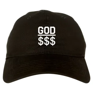 God Over Money Mens Dad Hat Baseball Cap