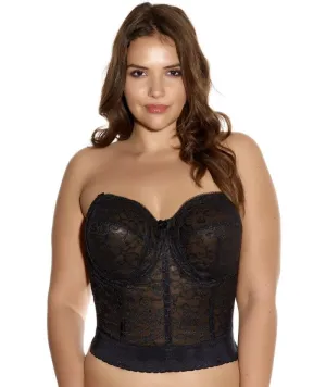 Goddess Lace Bridal Bustier - Black