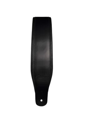 Godin Black Top-Grain Leather Padded Guitar Strap