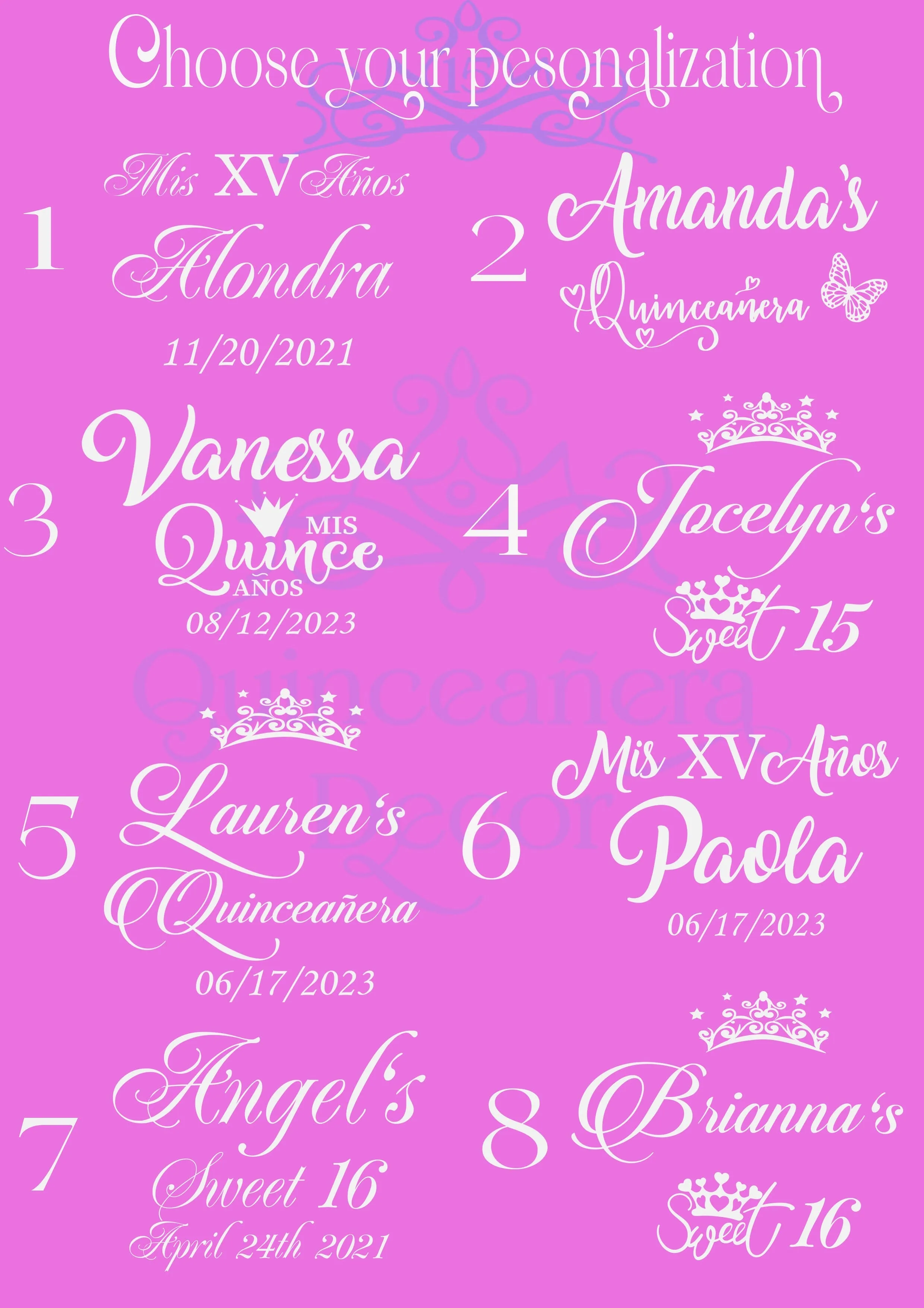 Gold 4 quinceanera champagne glasses (simple design)