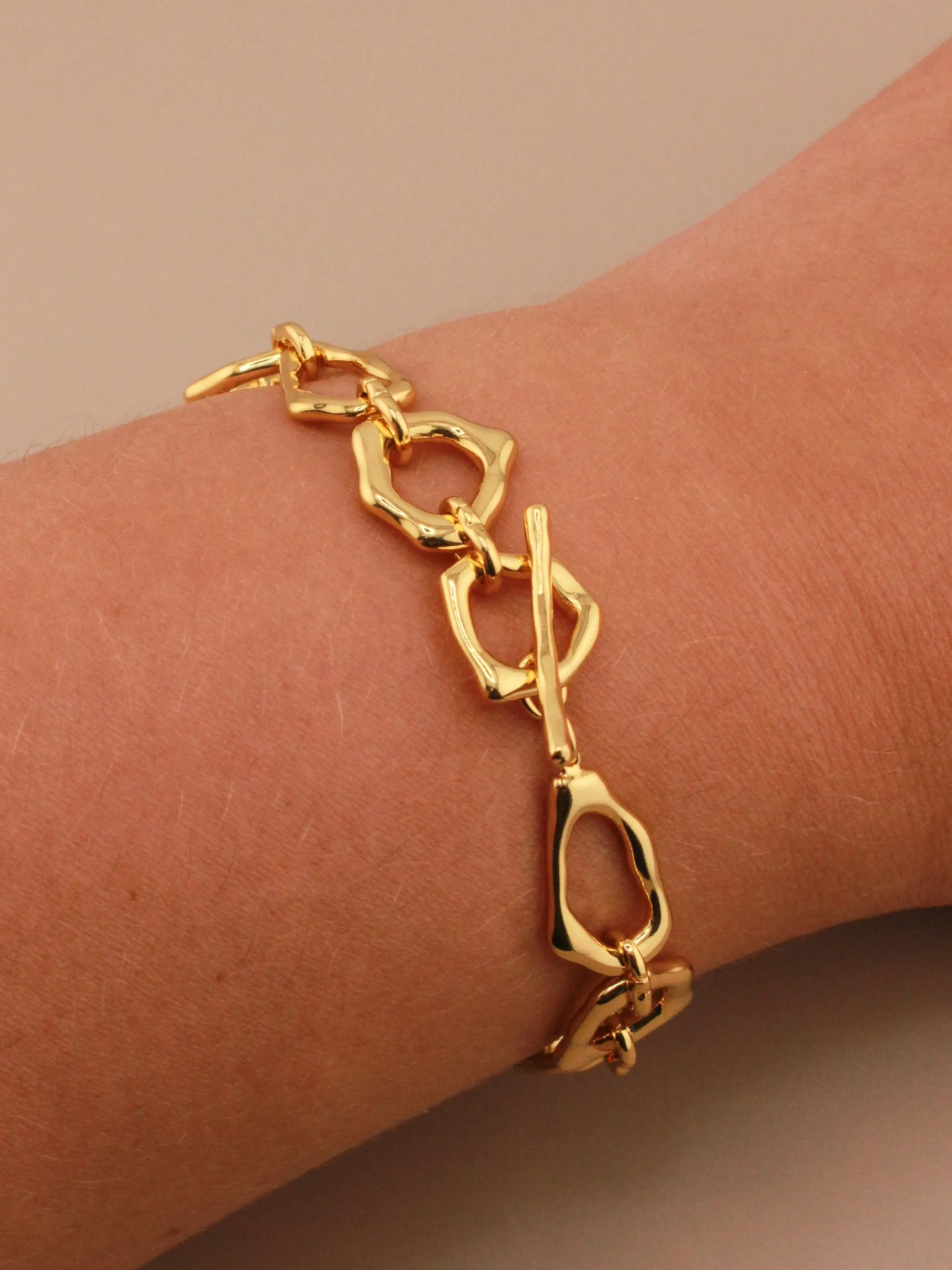 Gold Abstract Bracelet