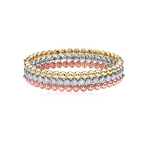 Gold and Diamond Bubble Bracelet