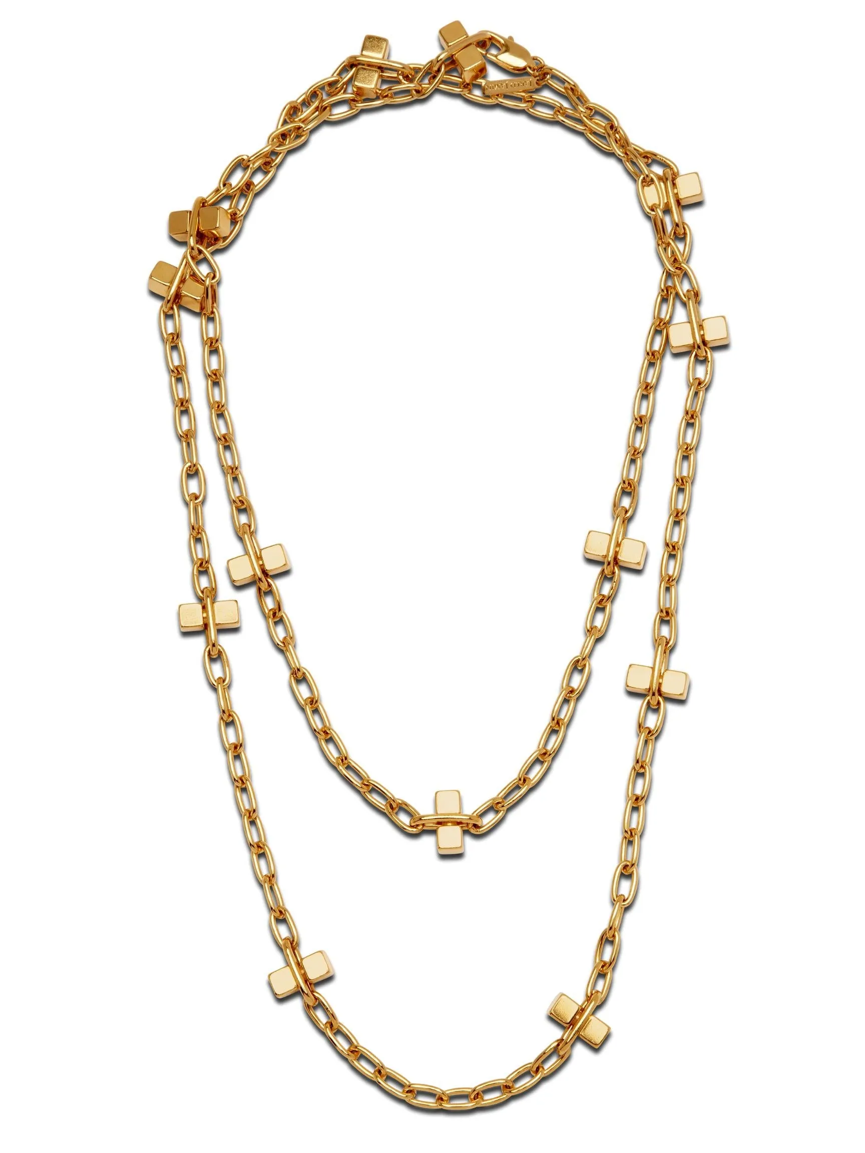 Gold Blockbuster Lite Long Necklace