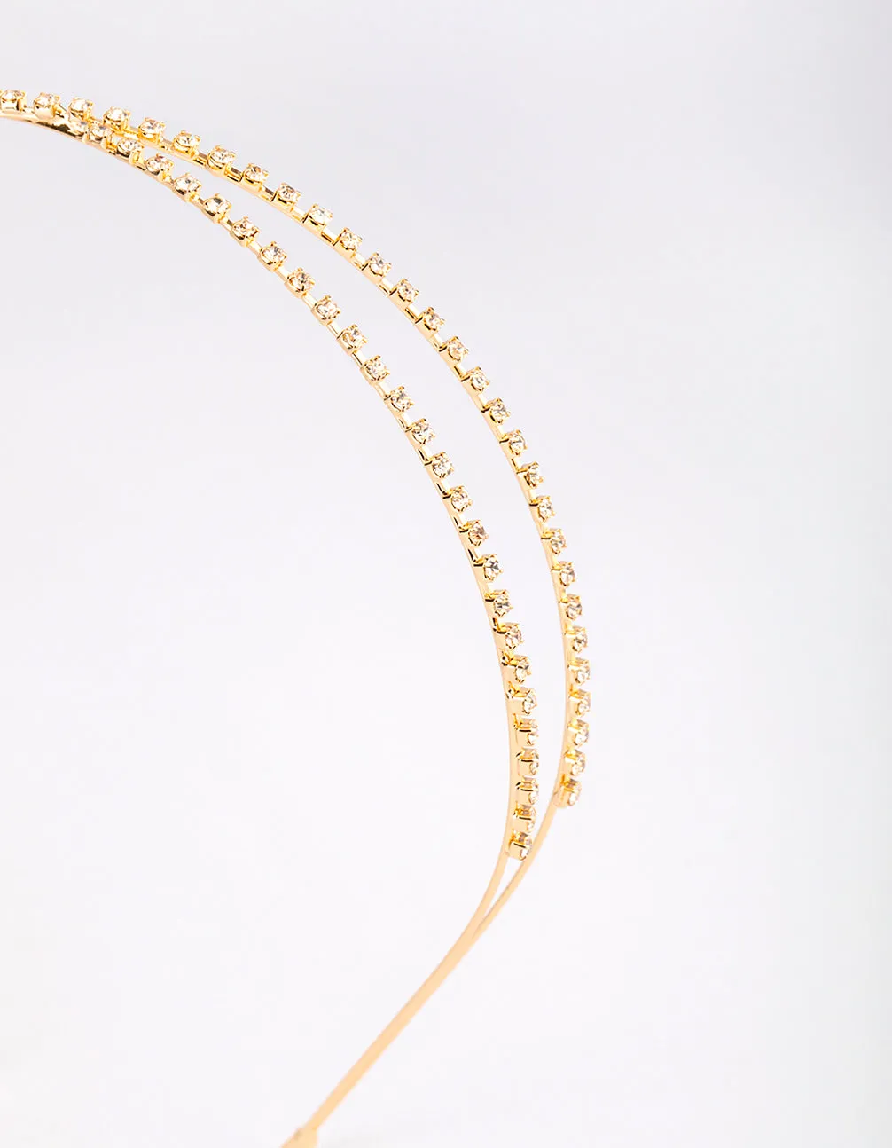 Gold Cross Diamante Headband