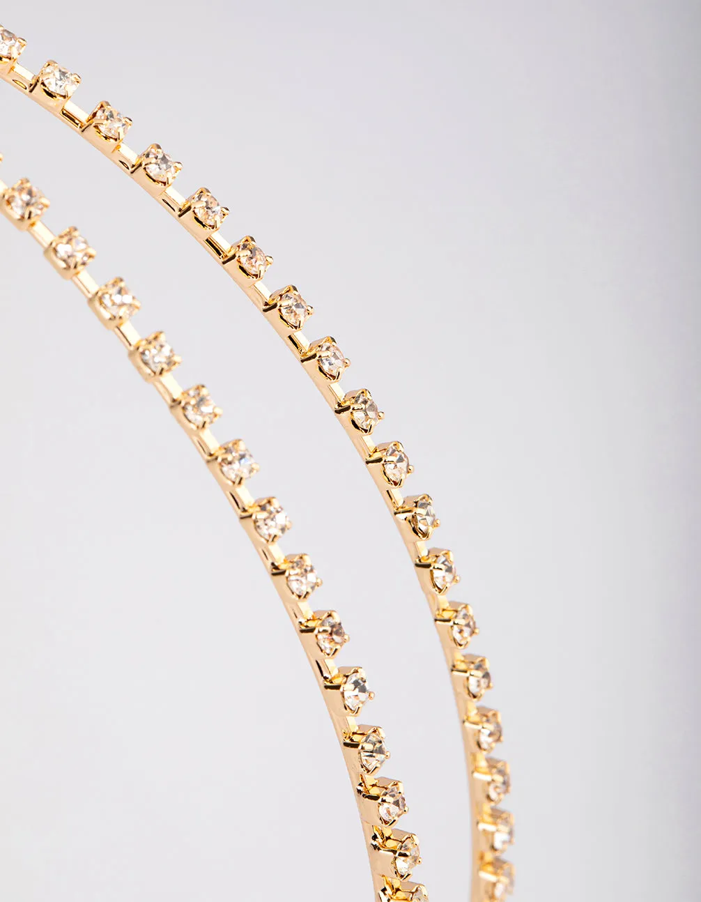 Gold Cross Diamante Headband