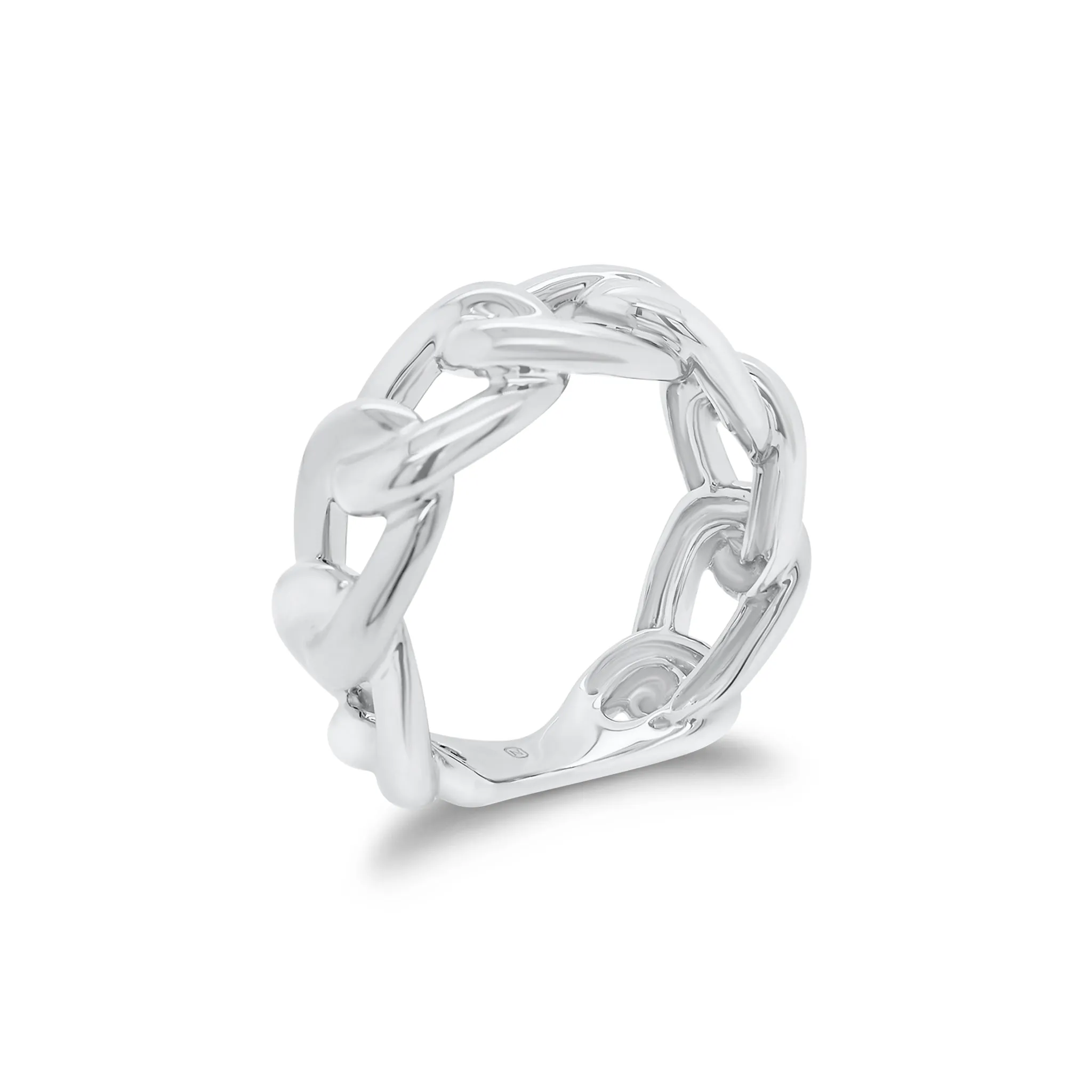 Gold Curb Chain Ring