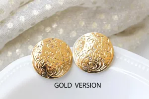 GOLD DISK EARRINGS