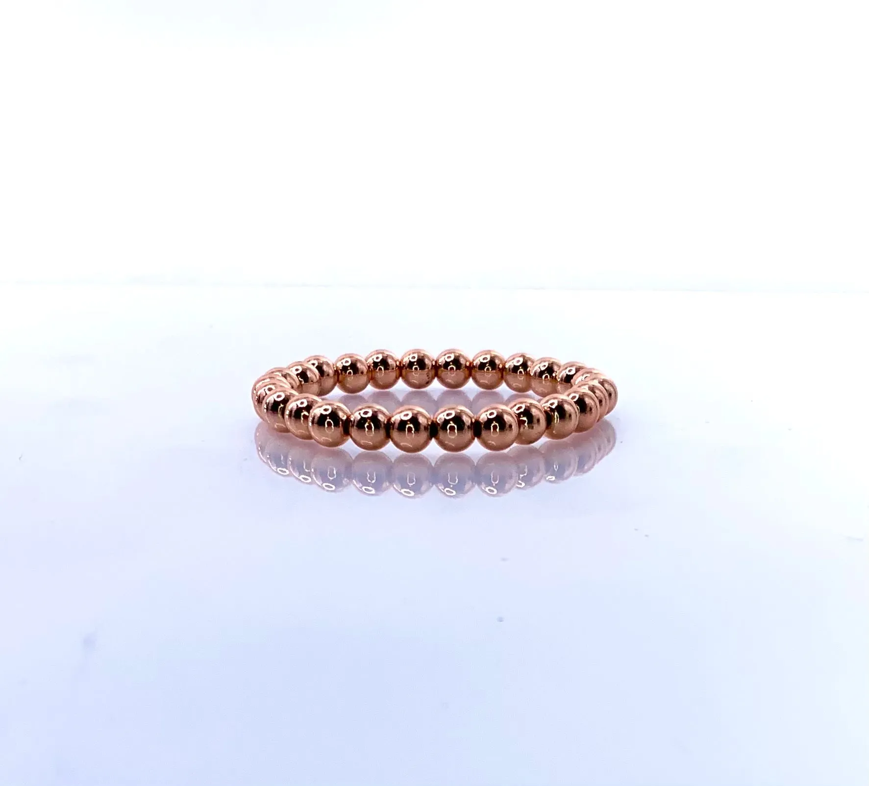 Gold filled 8mm beaded bracelet