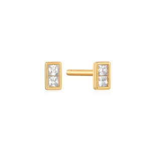 Gold Glam Mini Stud Earrings