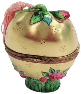 Gold Heart Rose Perfume Bottle