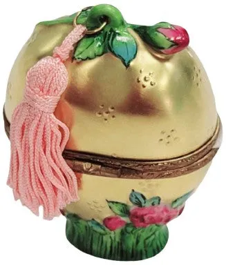 Gold Heart Rose Perfume Bottle