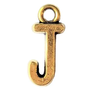 Gold Initial Charm - Letter J