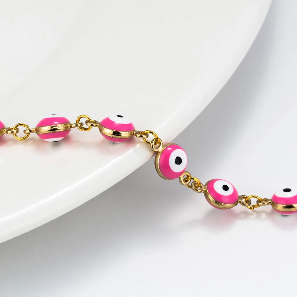 Gold Look Evil Eye Bracelet