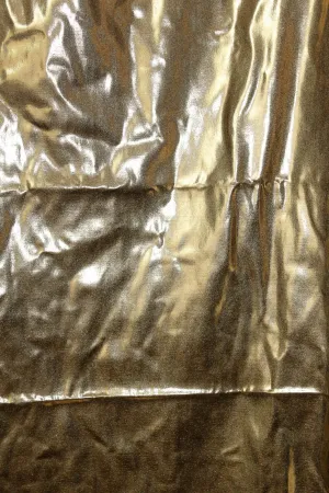 Gold Metallic Spandex Fabric Sample