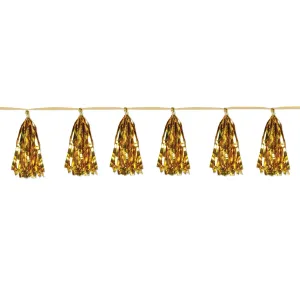 Gold Metallic Tassel Garland 9.75in x 8ft Each