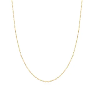 Gold Mini Link Charm Chain Necklace