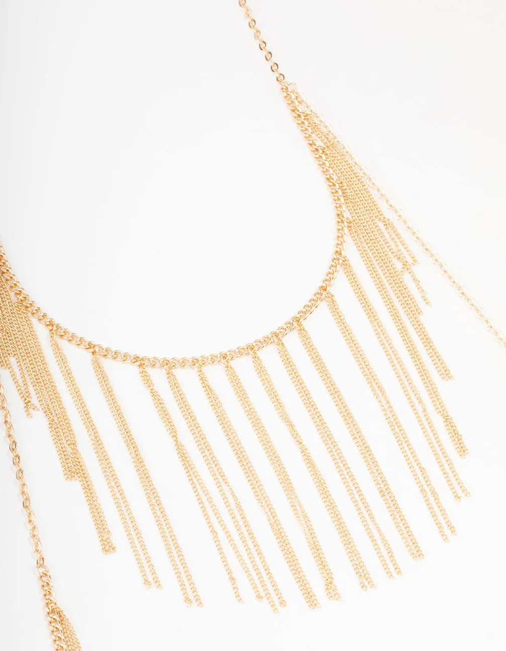 Gold Multi Tassel Necklace