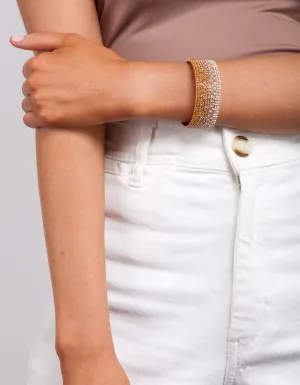 Gold Ombre Cupchain Diamante Cuff