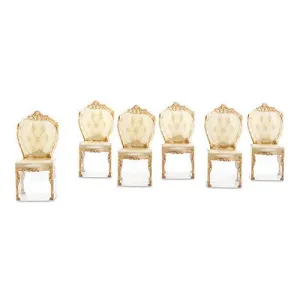 Gold or Silver Chair Wedding Party Favor Boxes (Pack of 10)