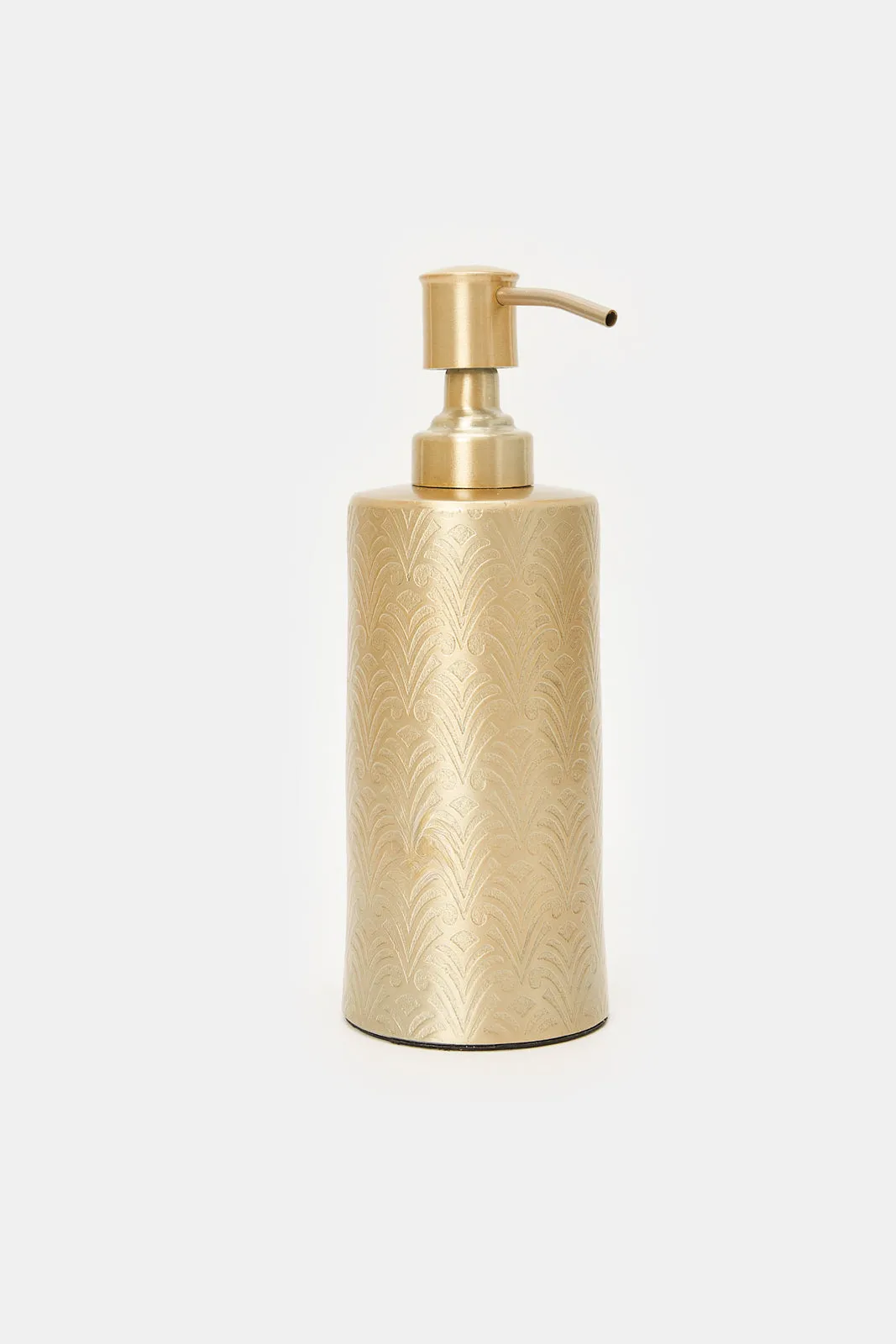 Gold Palm Aluminum Soap Dispenser