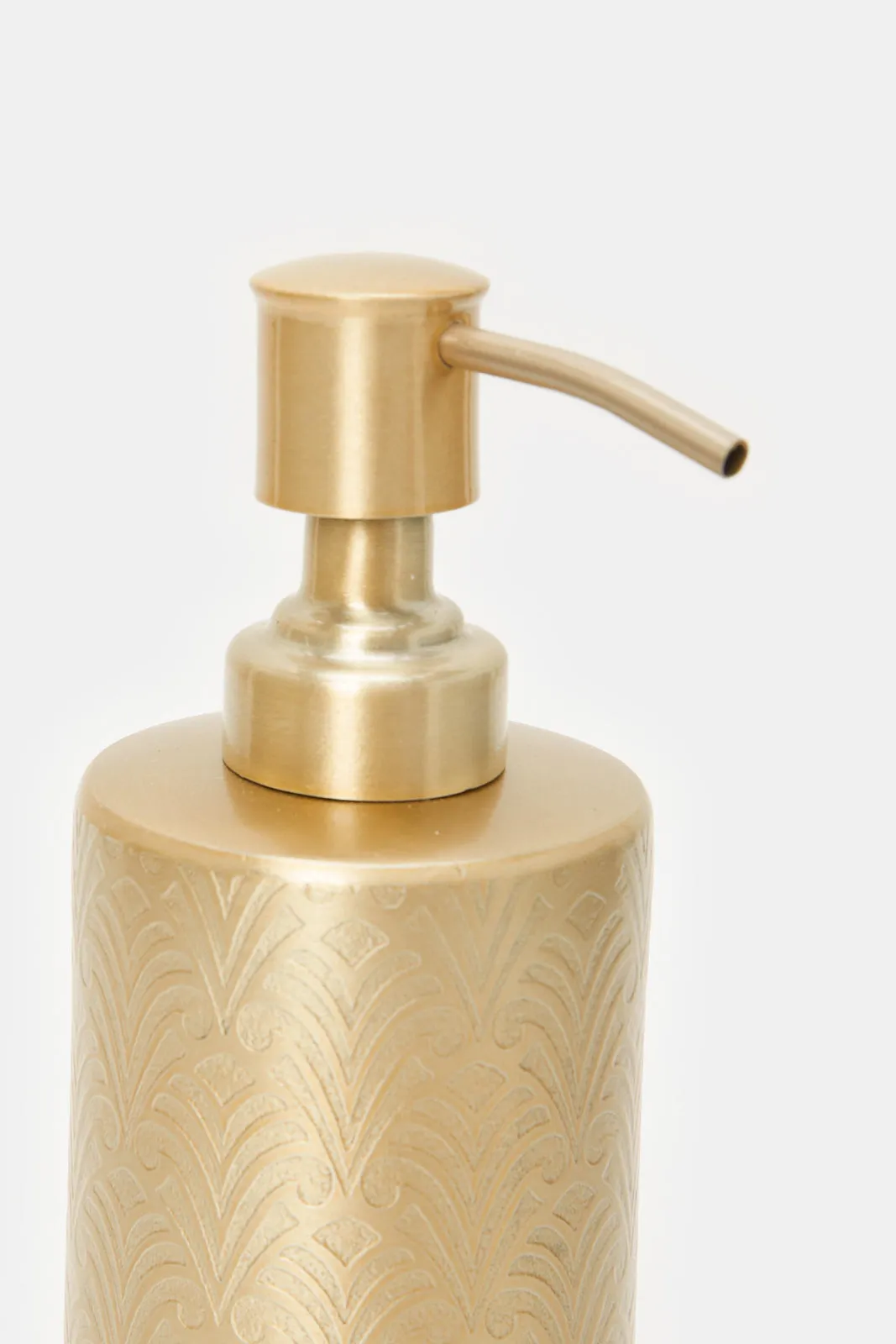 Gold Palm Aluminum Soap Dispenser