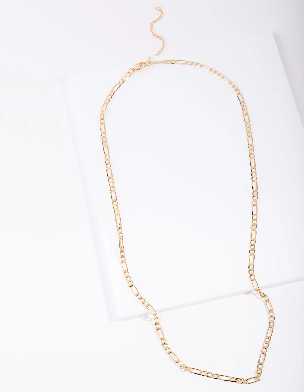 Gold Plated 60cm Figaro Necklace