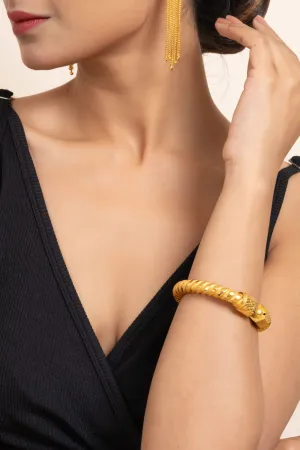 Gold Plated Traditional Sarada Bala Bangle - Elegant Copper Jewelry Design for All Occasions