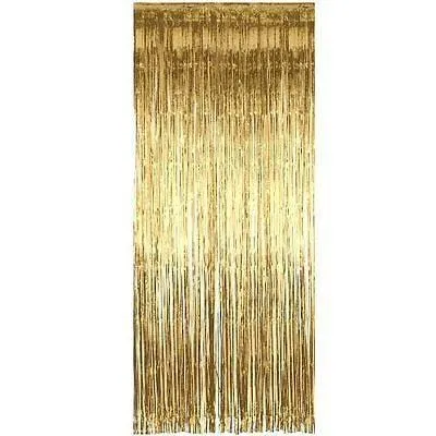 Gold Shimmer Foil Curtain / Balloon Tassel