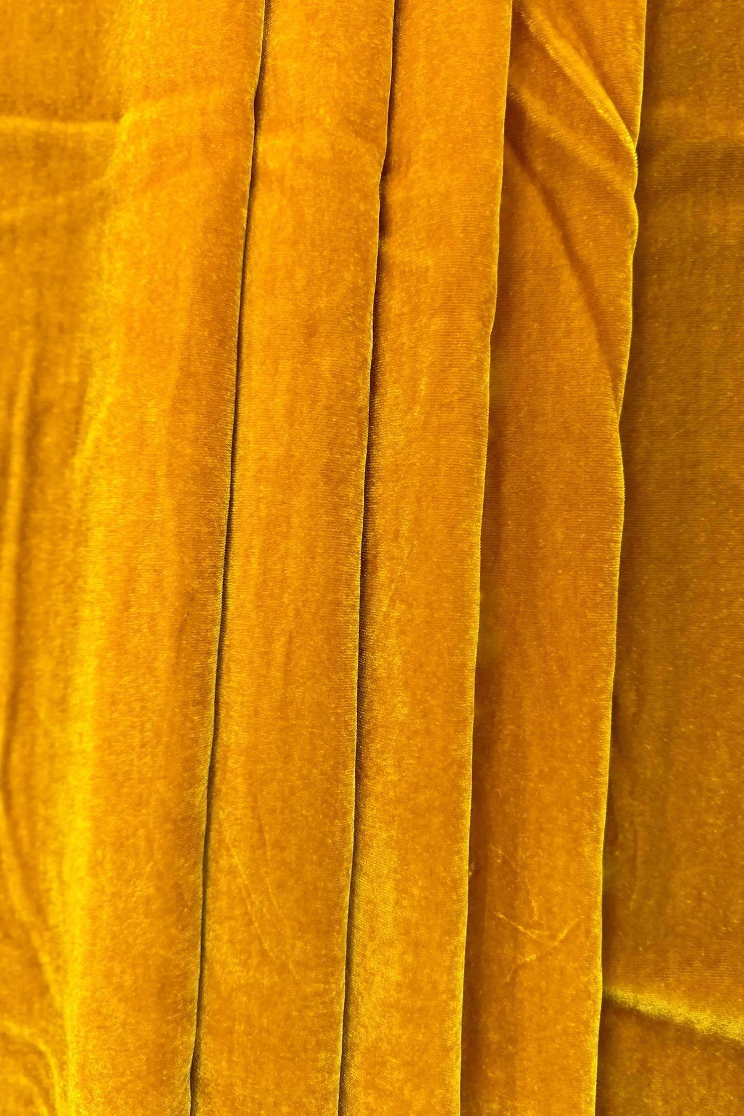 Gold Silk Rayon Velvet Fabric