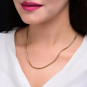 Gold Snake Necklace Chain For Women and Girls