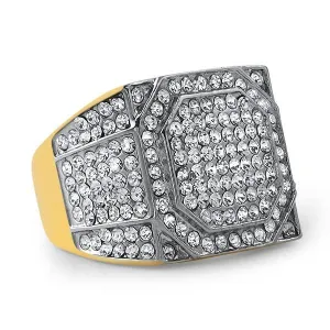 Gold Stainless Steel Emperor Bling Bling Ring (7)