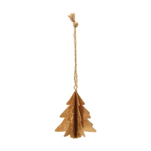 Gold Tree Metal Ornament