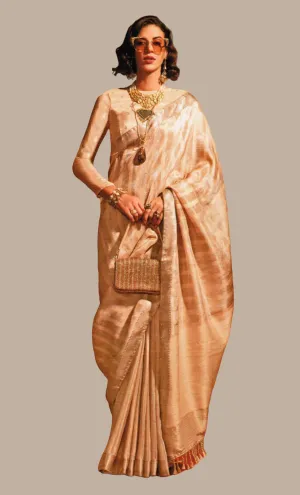 Gold Woven Art Silk Sari