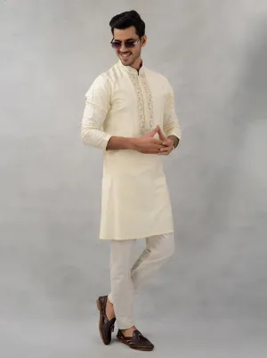 Golden Beige Kurta Pajama | TULA