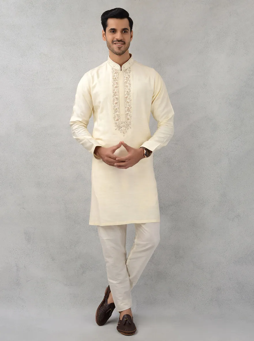 Golden Beige Kurta Pajama | TULA