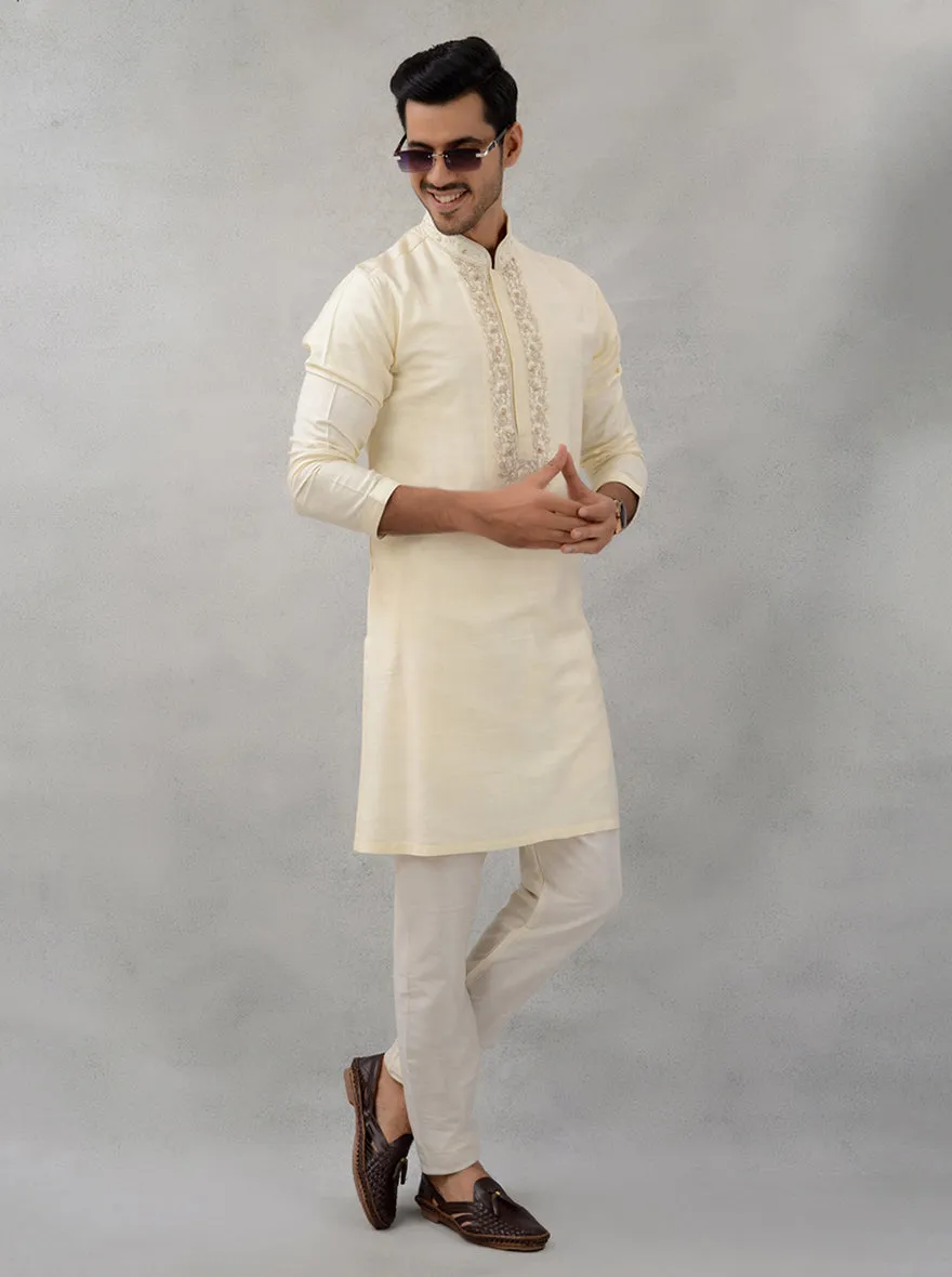 Golden Beige Kurta Pajama | TULA