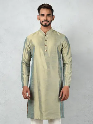 Golden Blue Kurta Set | Azania