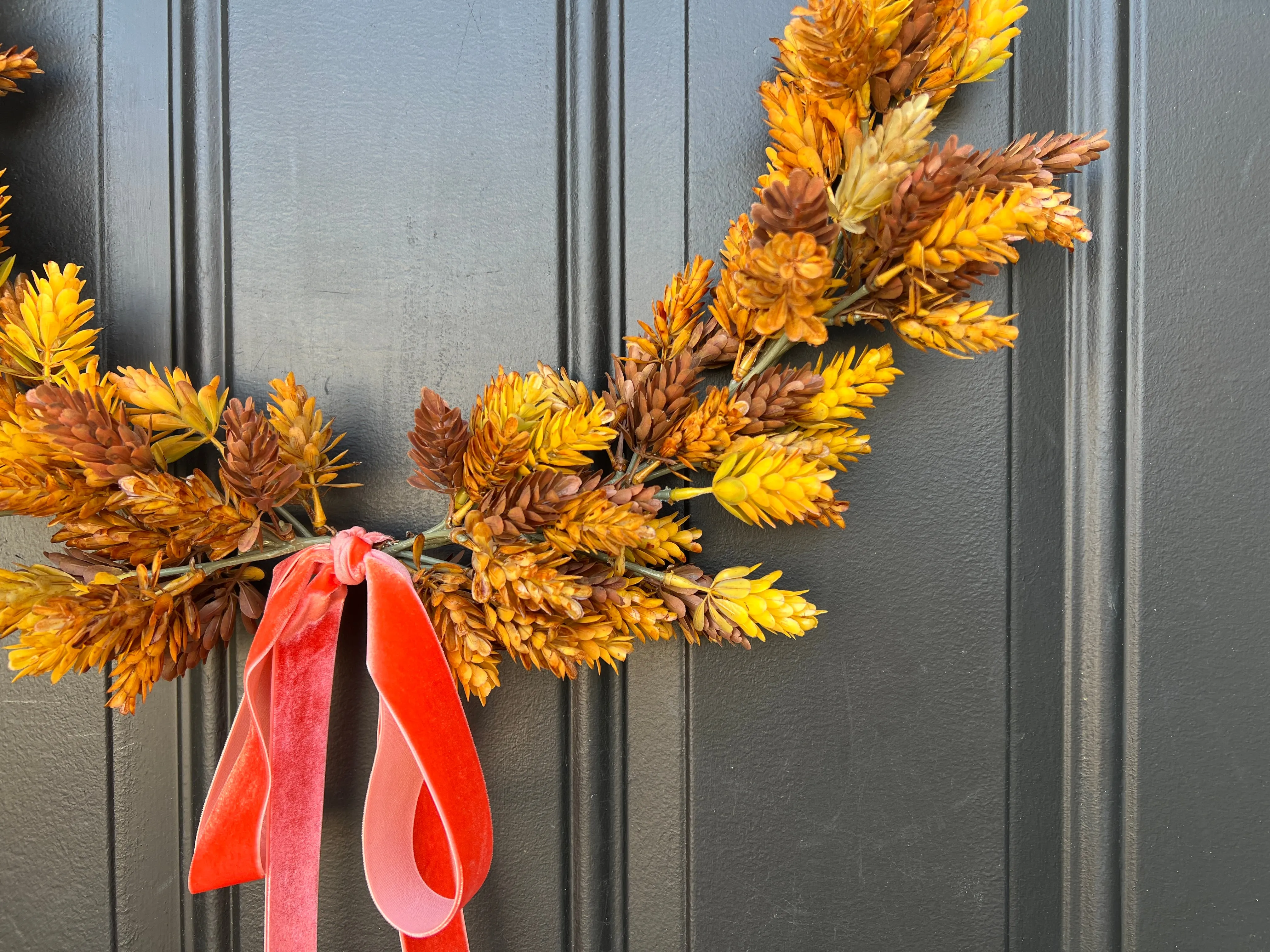 Golden Harvest Hoop Wreath