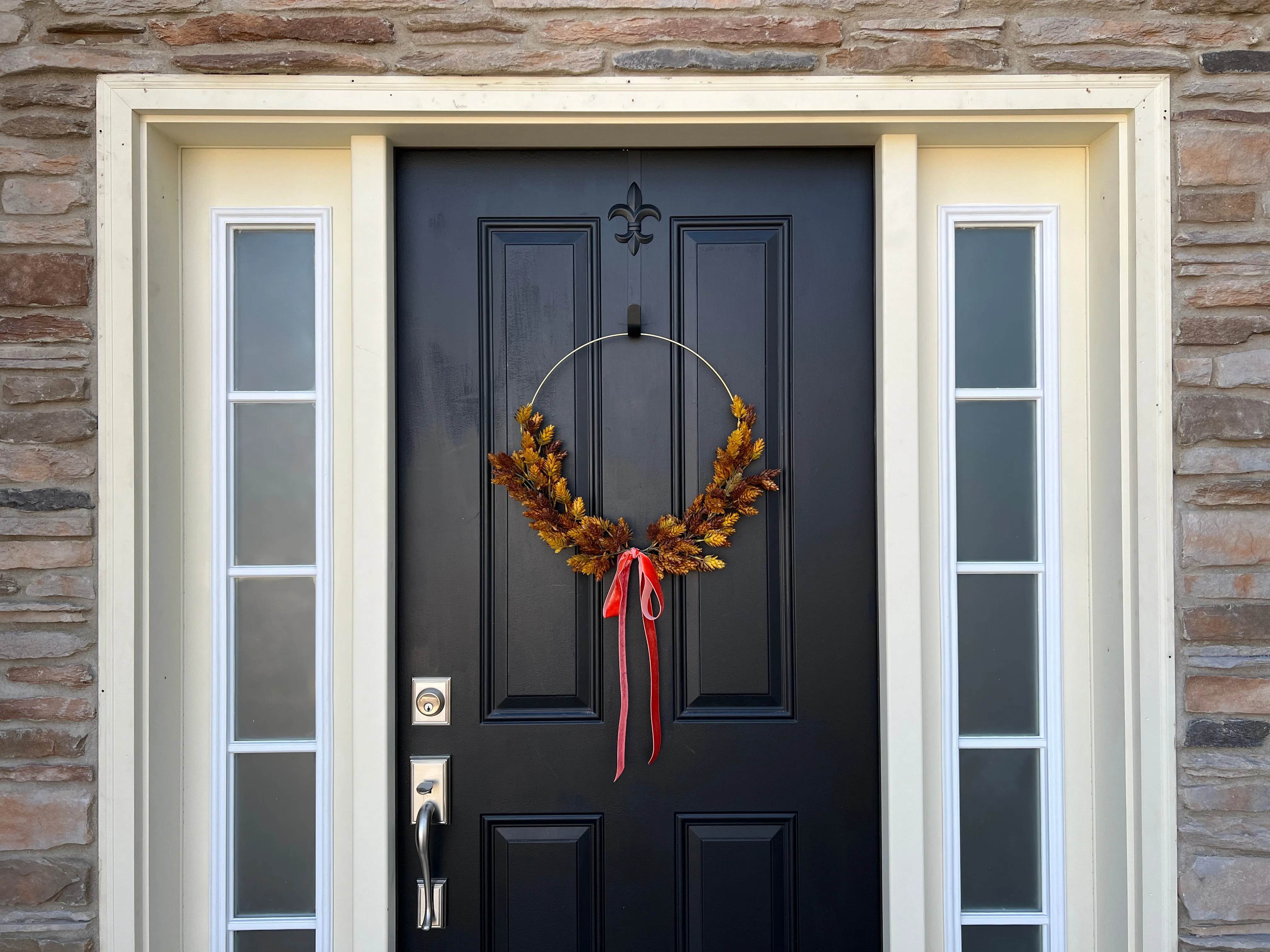 Golden Harvest Hoop Wreath