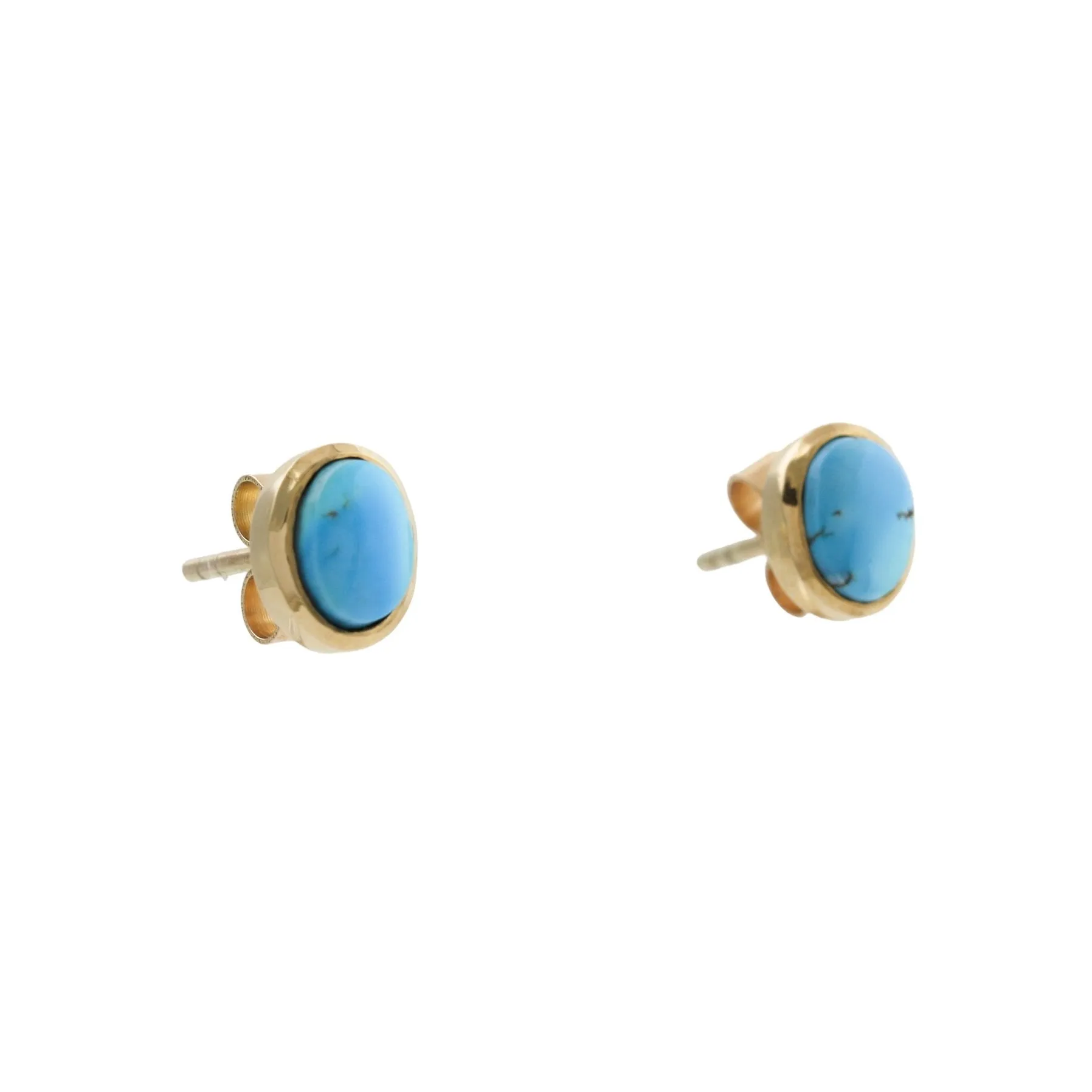 Golden Hills turquoise 14k Studs