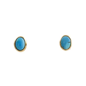 Golden Hills turquoise 14k Studs