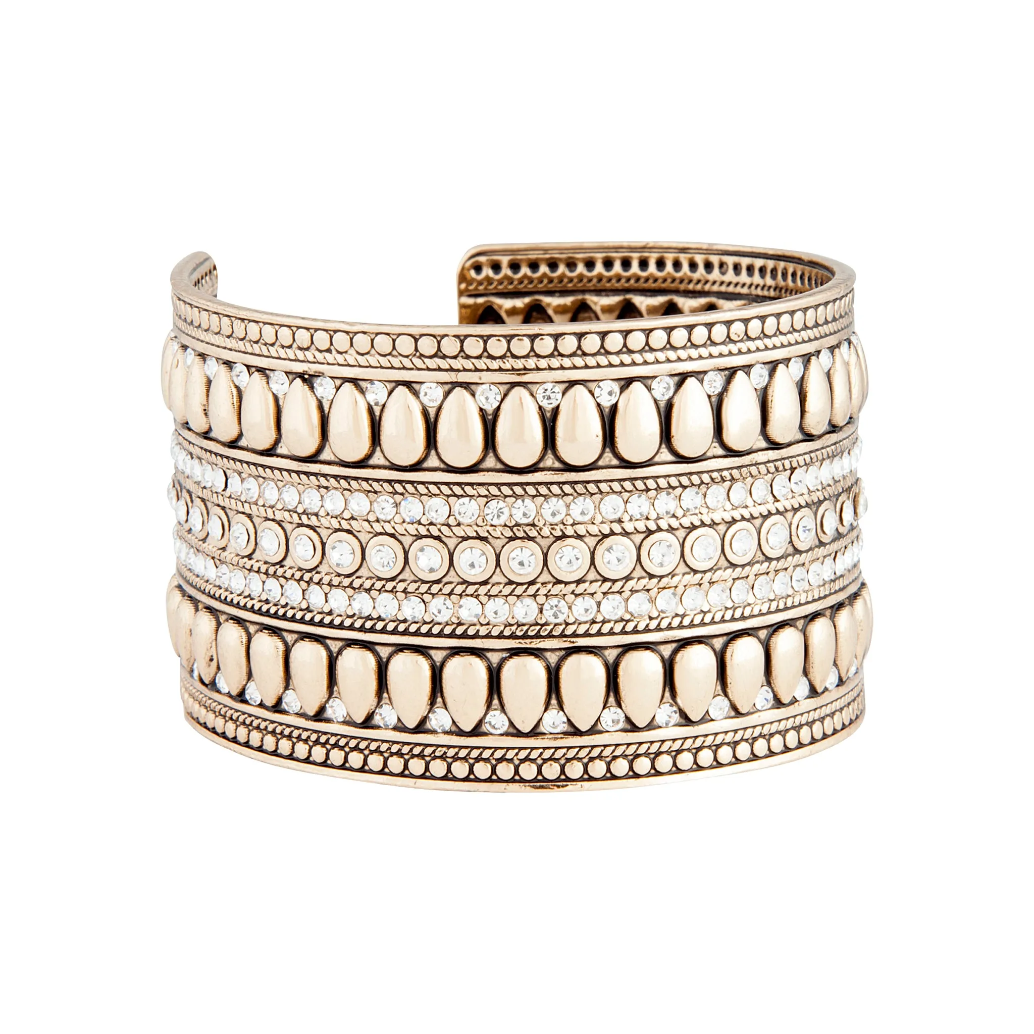 Golden Metal Diamante Cuff