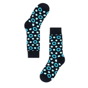 Golden Rabbit Unisex Crew Socks - Vary Navy - Large